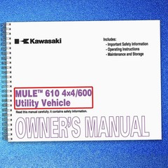 KAWASAKI Mule 610 4×4 600 Owners Manual DOUBLE BIND – PROTECTIVE COVERS