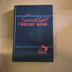Household Searchlight Recipe Book 22nd Ed HC 1949 Illustrated Cookbook