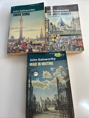 3 VTG SC 📚 John Galsworthy MAID IN WAITING~SWAN SONG 2928
