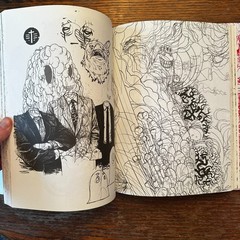 Zach Johnsen Sketchbook 2015 LTD to 1000 1st Ed Drawing Art Hardcover VG