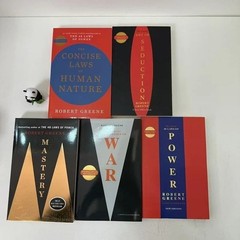 5 Books/set The 48 Laws of Power The Law of Focused Energy Concise Temptation Se