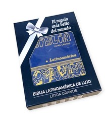 Biblia Latinoamérica de Lujo Letra Grande – Edición Pastoral Cierre Indice Azul